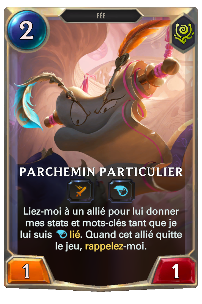 Parchemin particulier