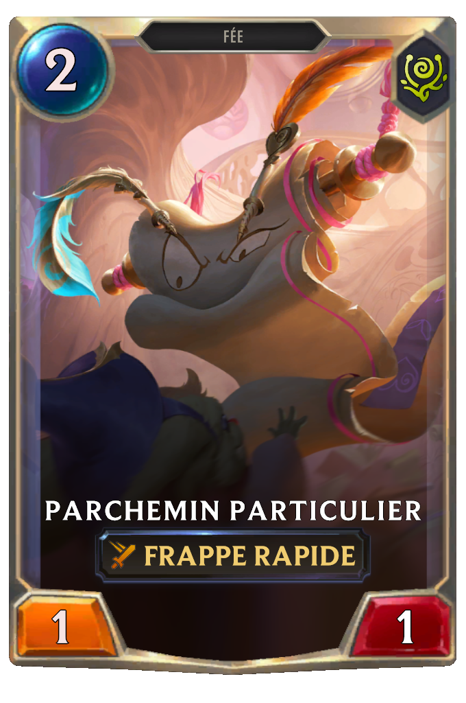 Parchemin particulier