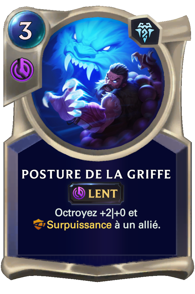 Posture de la griffe