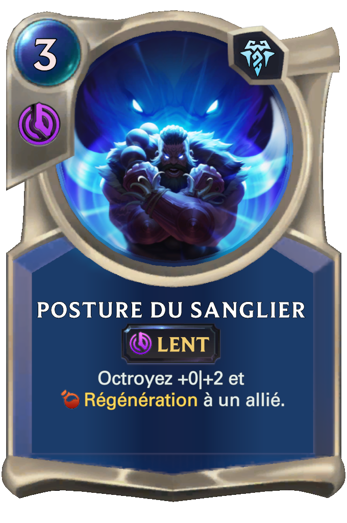 Posture du sanglier