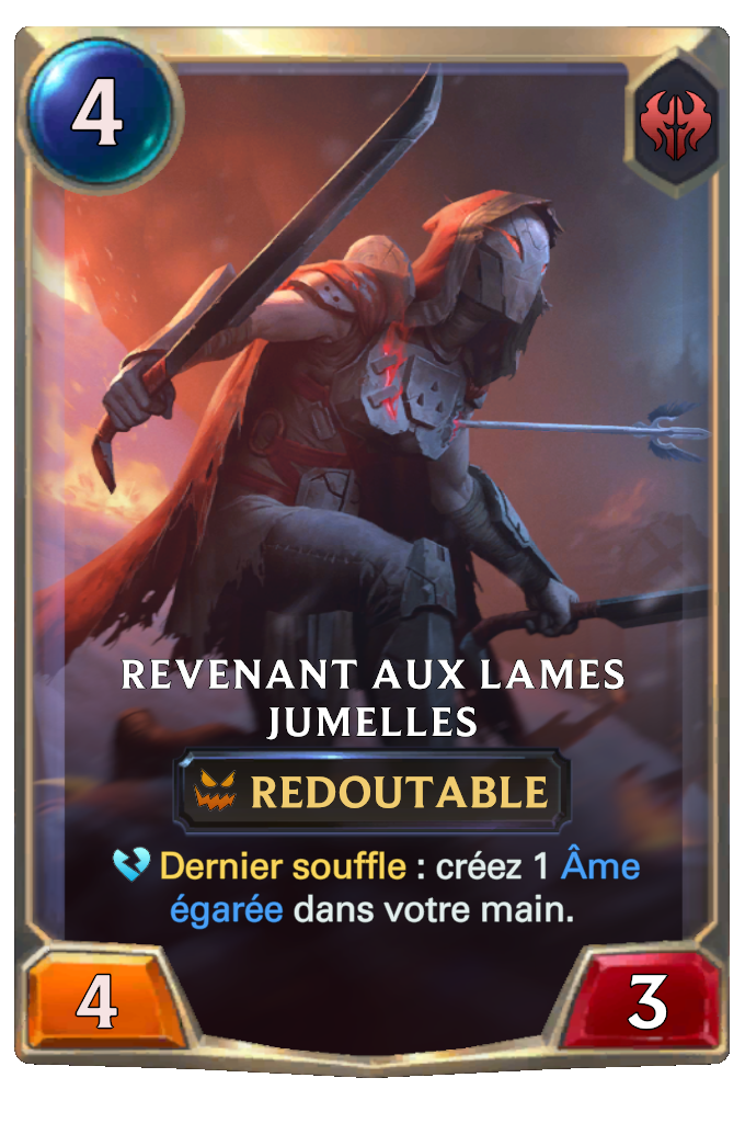 Revenant aux lames jumelles