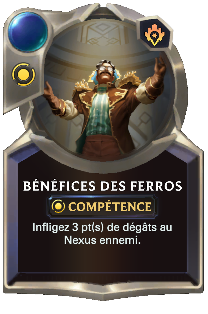 Bénéfices des Ferros