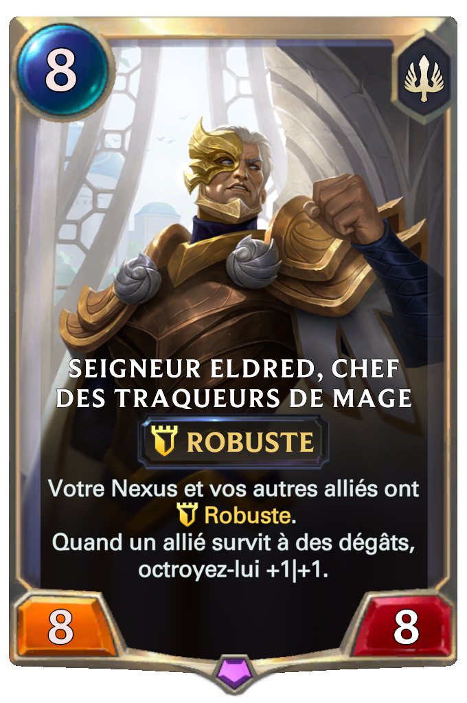Seigneur Eldred, chef des traqueurs de mage