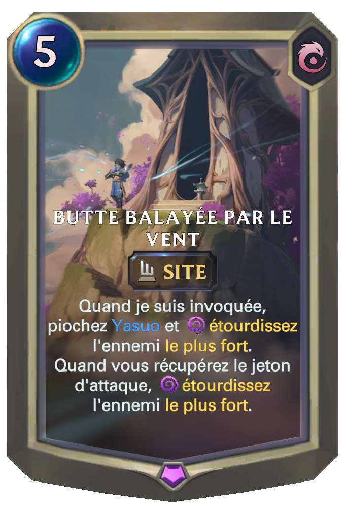 Butte balayée par le vent