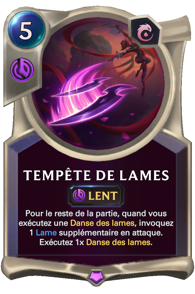 Tempête de lames