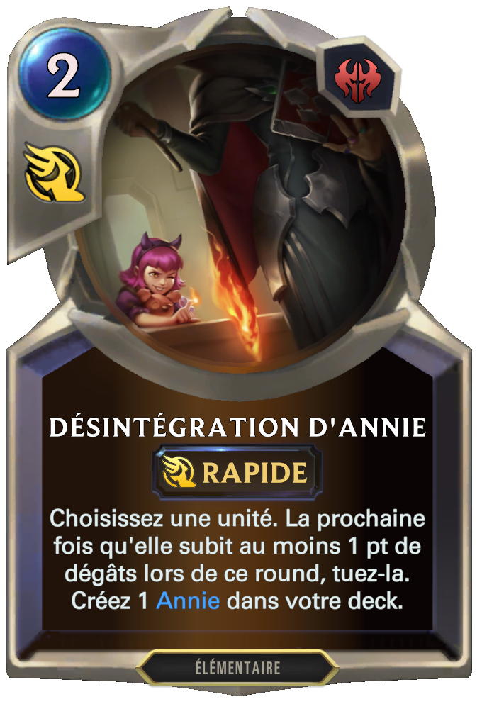 Désintégration d'Annie