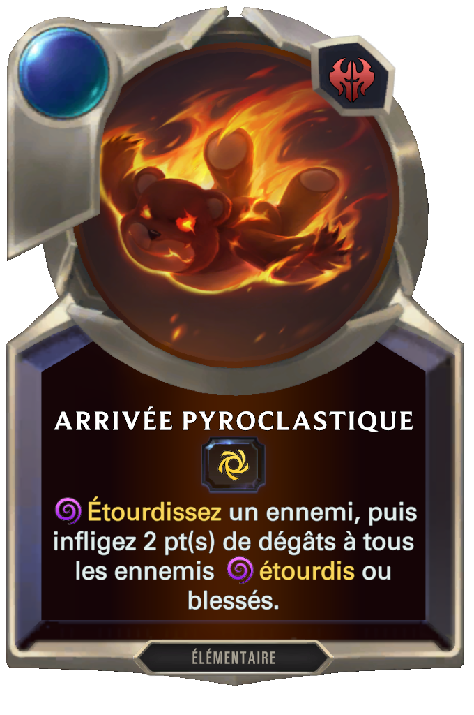 Arrivée pyroclastique