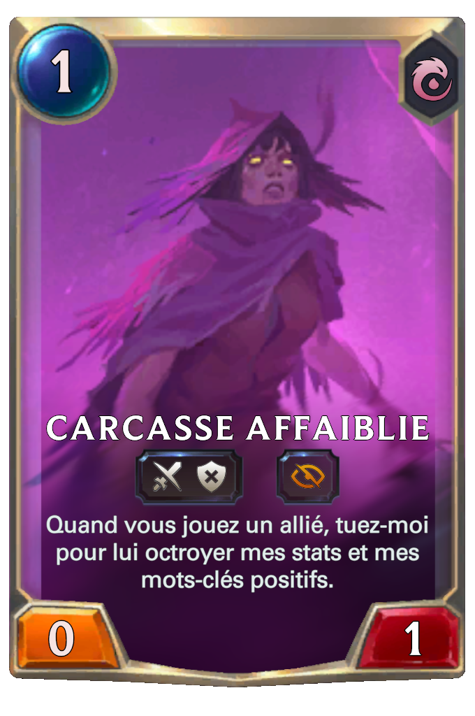 Carcasse affaiblie
