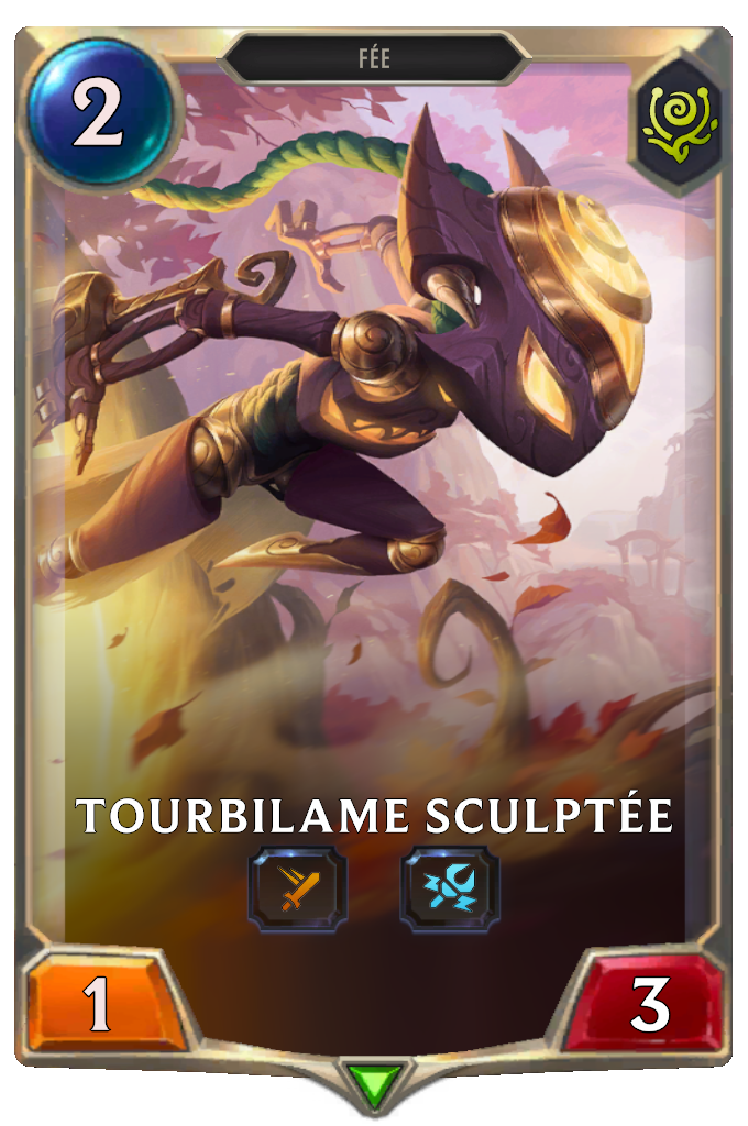 Tourbilame sculptée