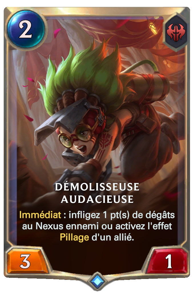 Démolisseuse audacieuse