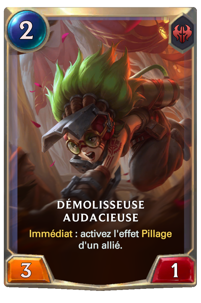 Démolisseuse audacieuse