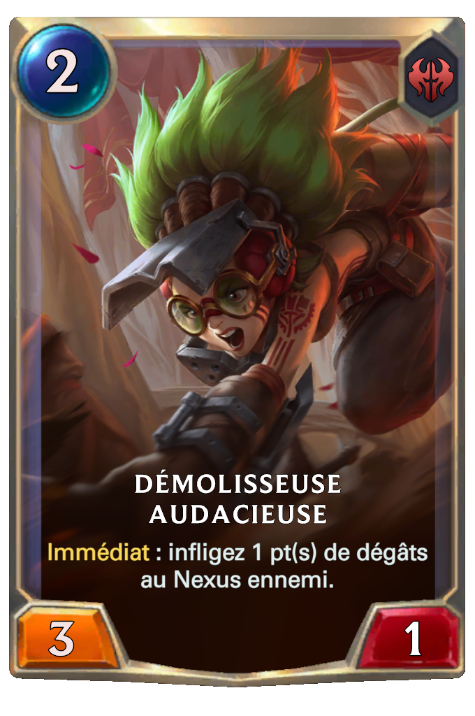 Démolisseuse audacieuse