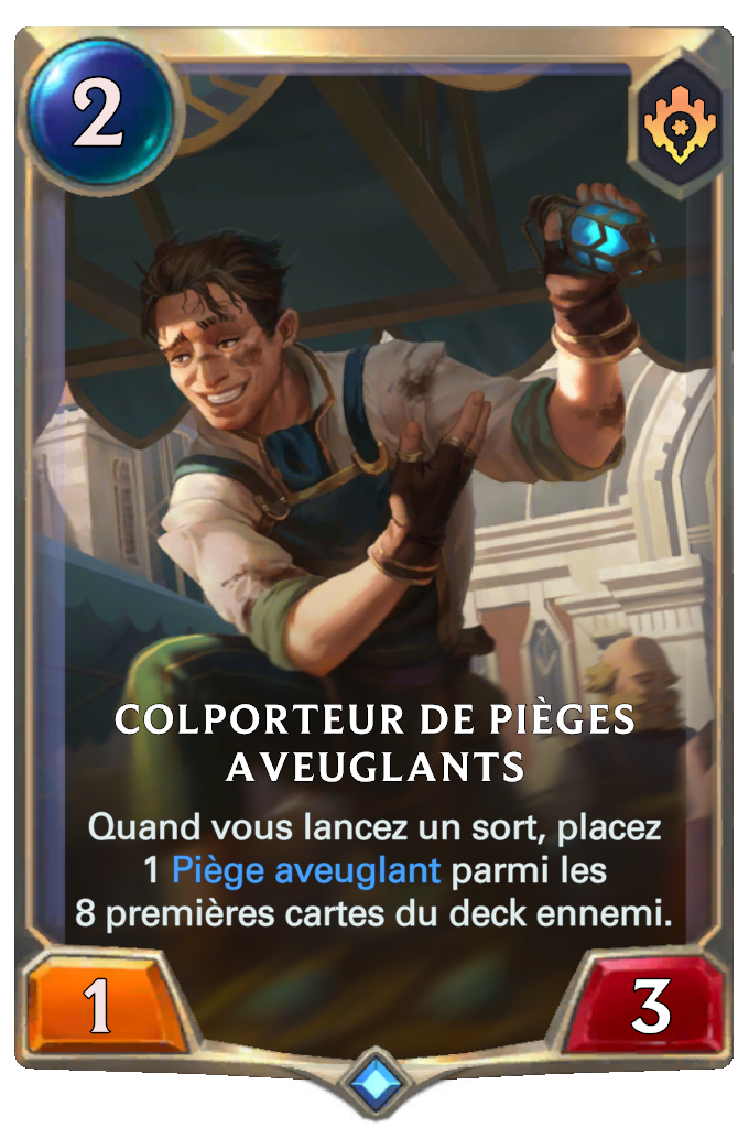 Colporteur de pièges aveuglants