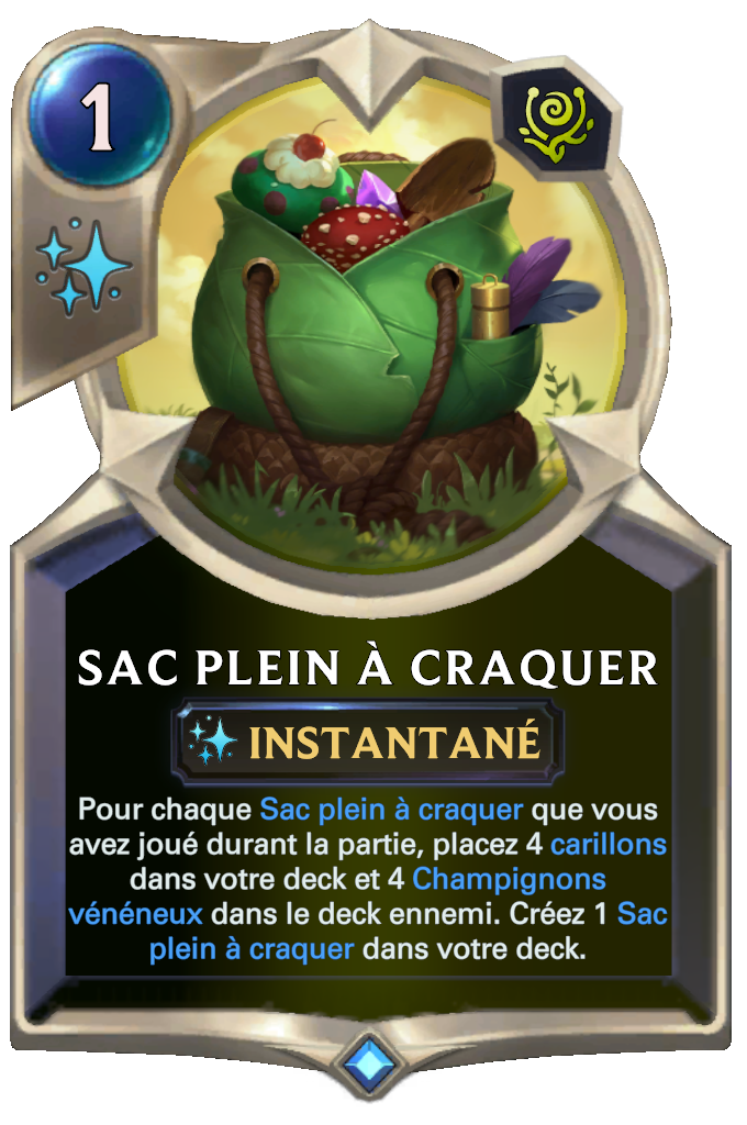 Sac plein à craquer