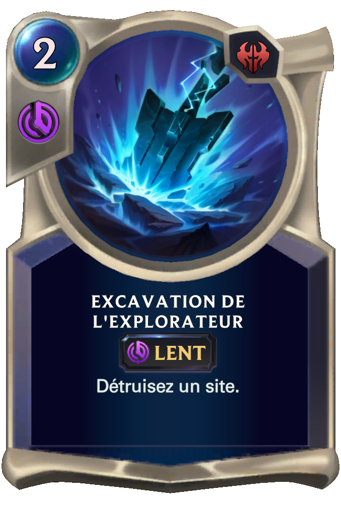 Excavation de l'explorateur