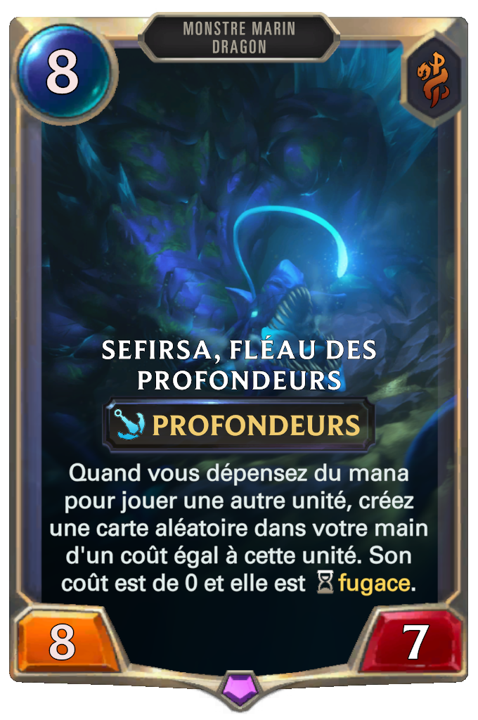 Sefirsa, fléau des profondeurs