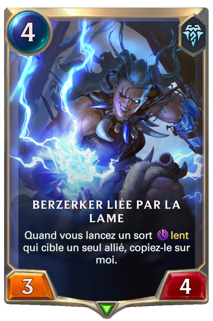 Berzerker liée par la lame