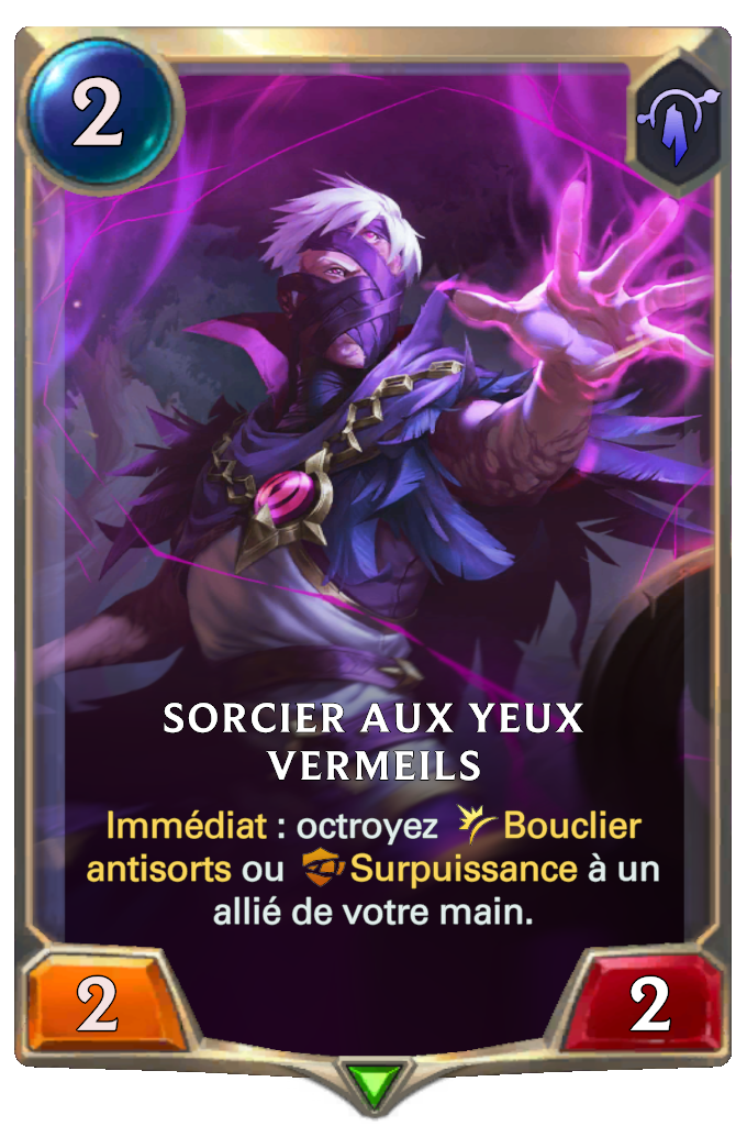 Sorcier aux yeux vermeils