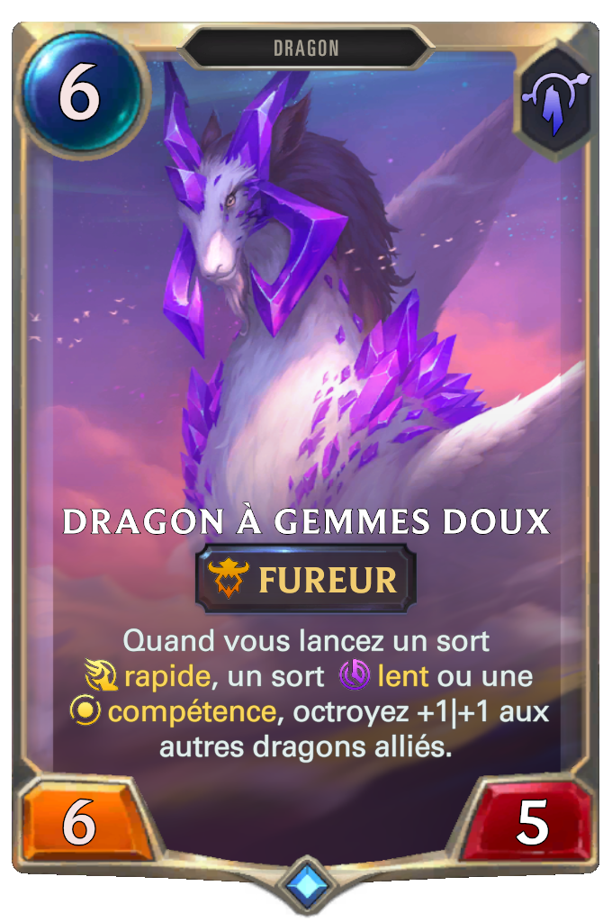 Dragon à gemmes doux